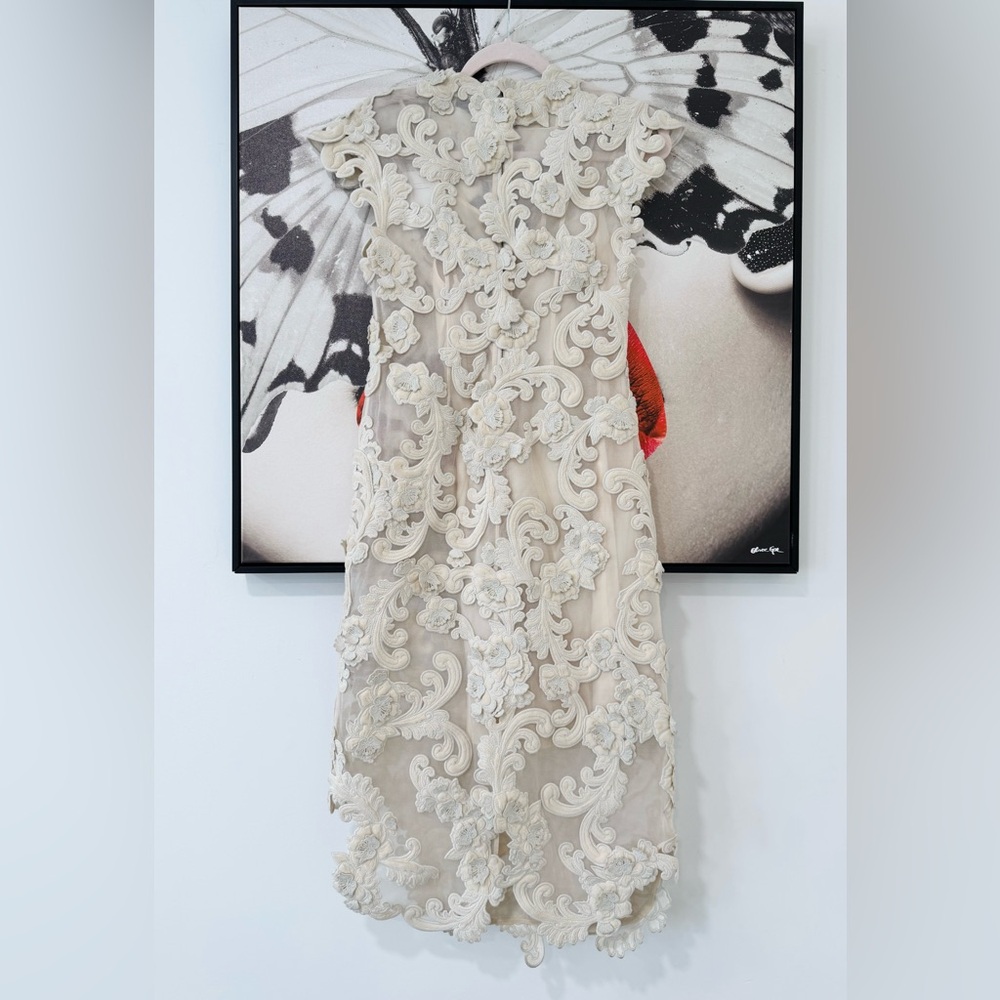 ZIMMERMANN Sensory Lace Velvet and Tulle Embroidered Midi Dress - Picture 11 of 16